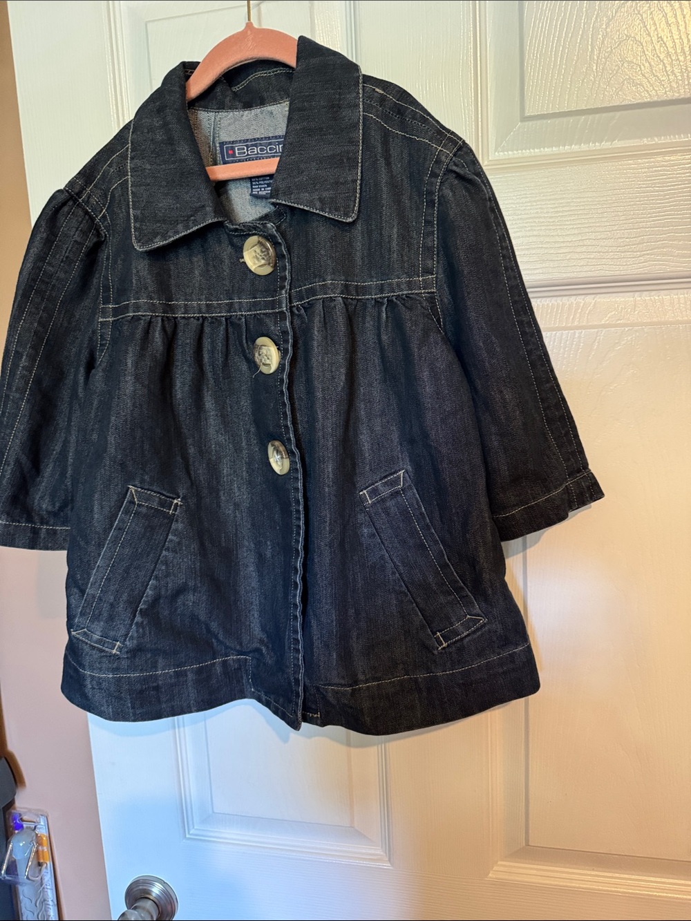 Baccini Girls' Dark Denim Jacket